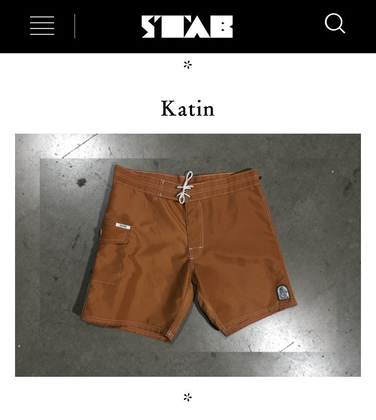 PRESS: Stab Mag Features Katin S/S '17 Surf Trunk